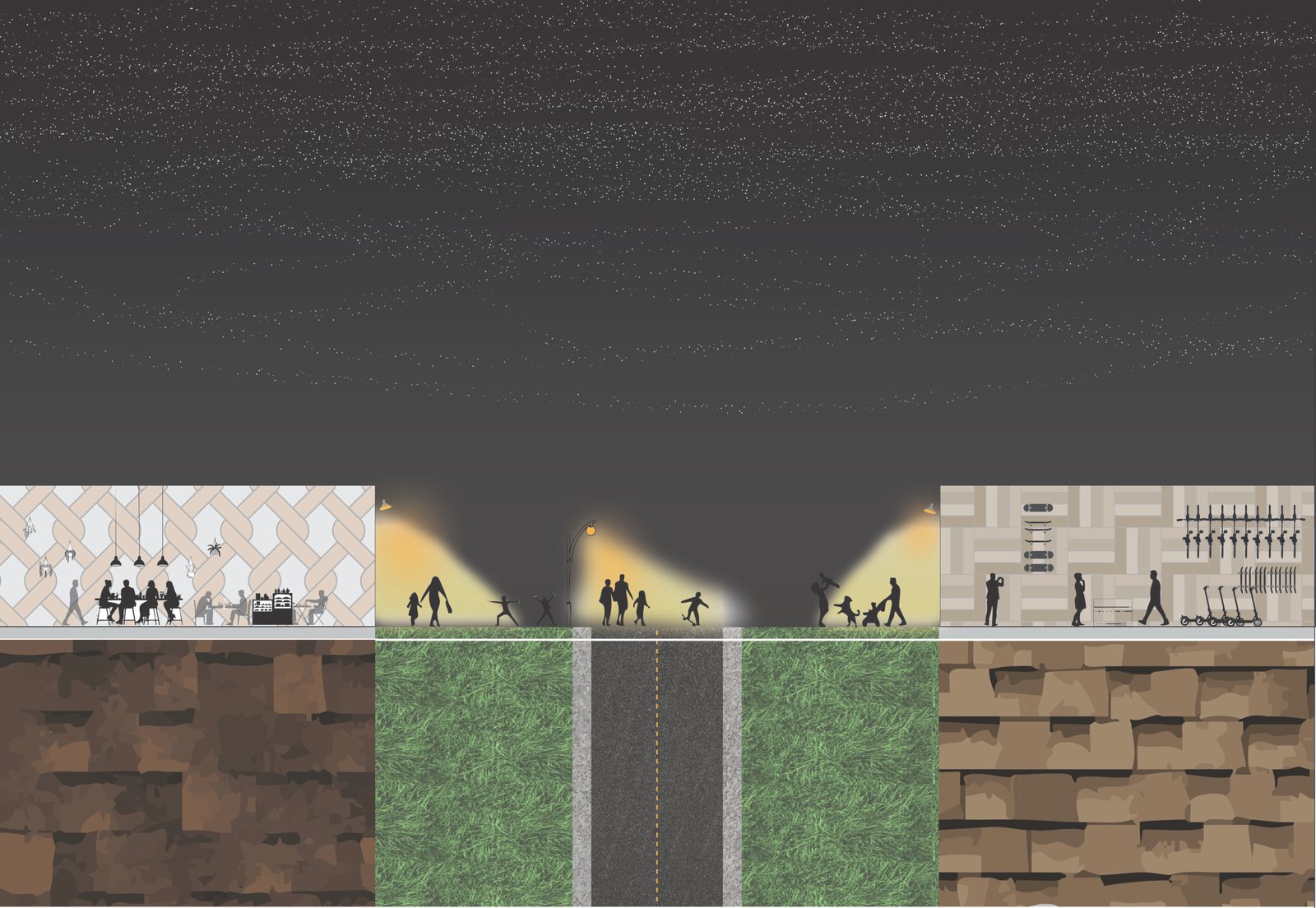 Street section reimagining Second Ward