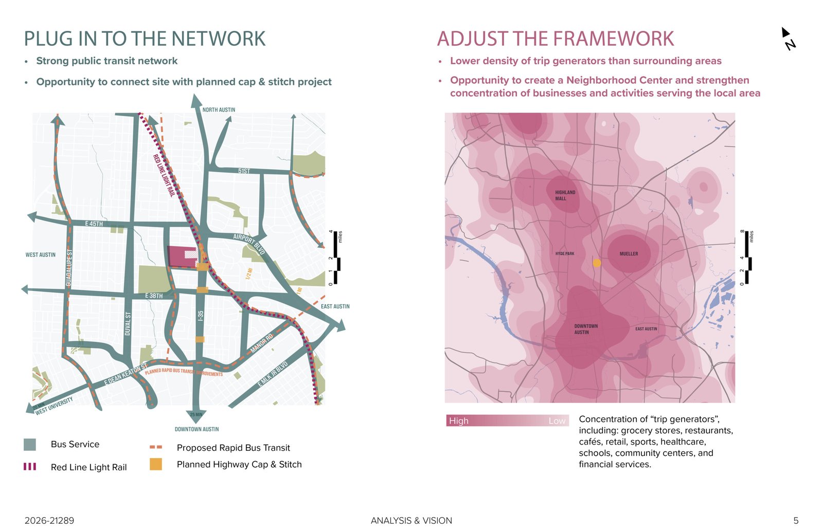 Transit network heatmap