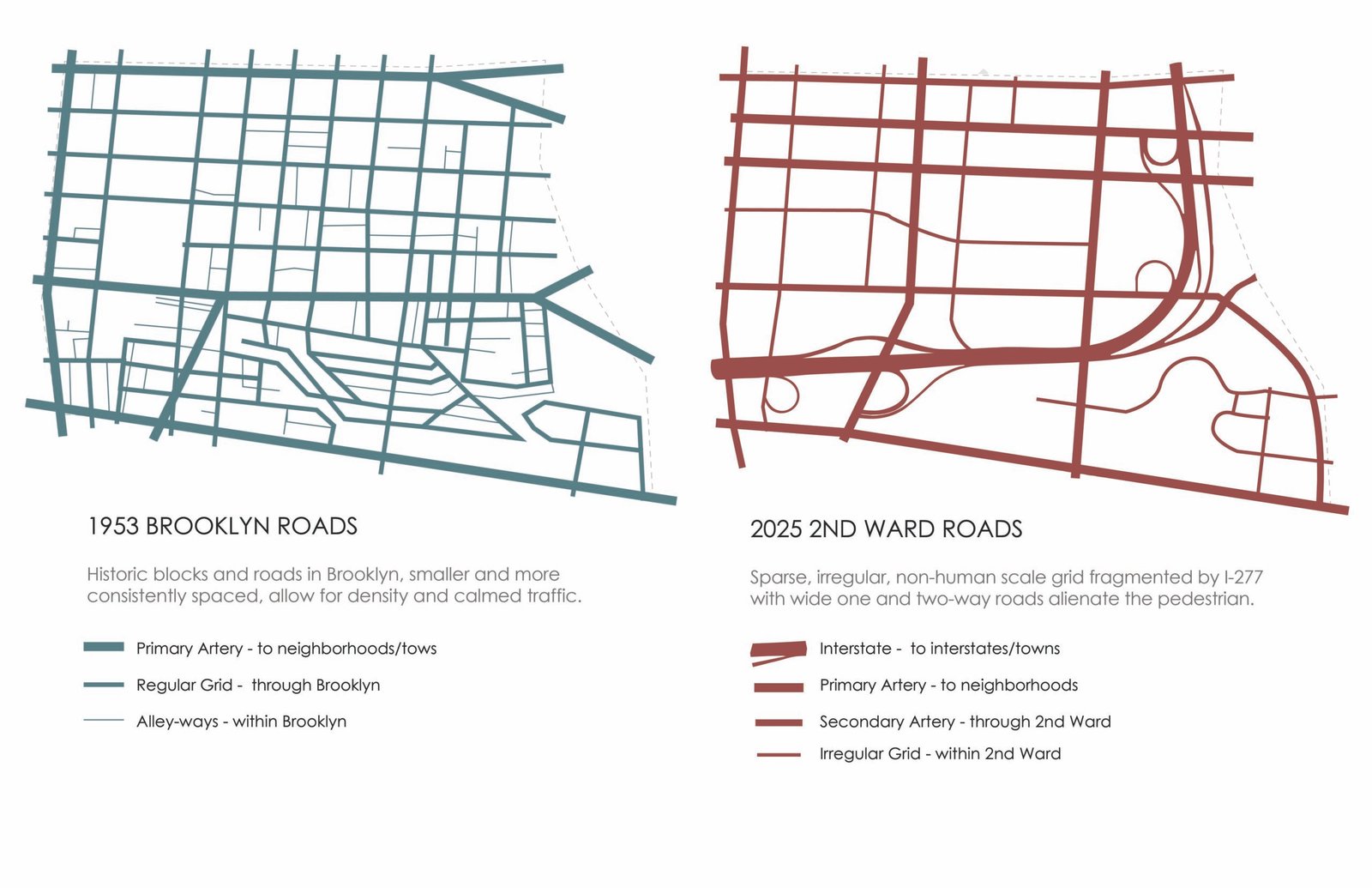 Current street grid comparison