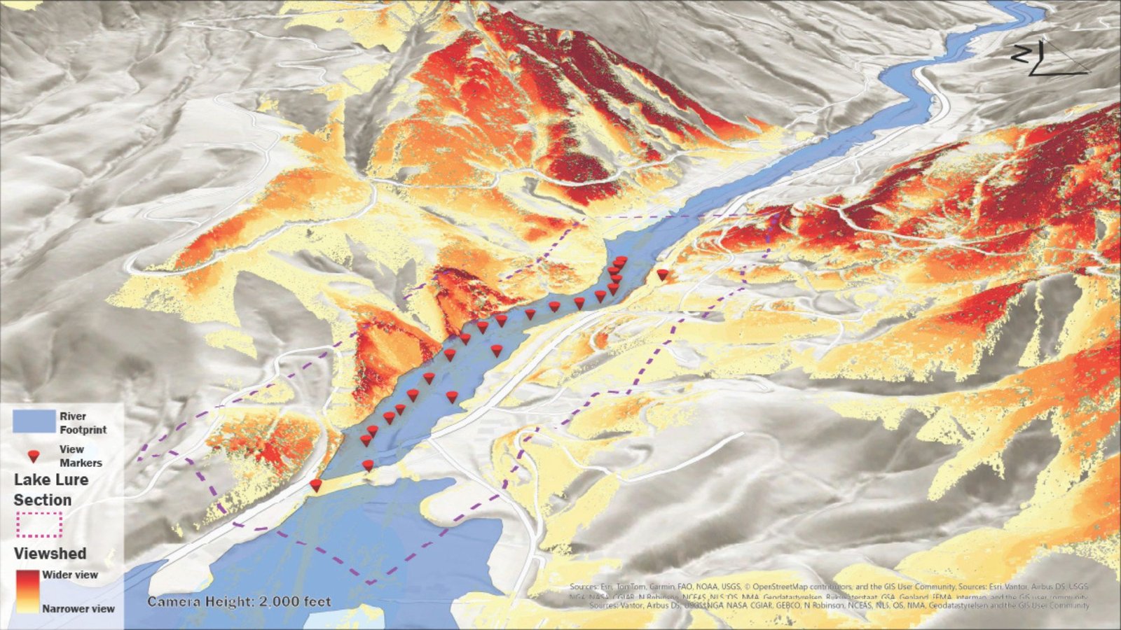 Viewshed analysis